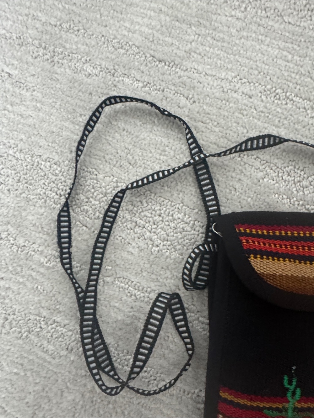 Vintage Bolivia Woven Crossbody Purse Southwestern Llama Embroidered Festival - Picture 2 of 9